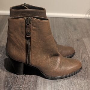Stuart Weitzman Brown Ankle Booties